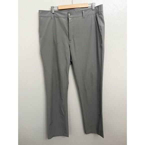 Duluth Trading Pants 38x34 Gray Overachino Chino Standard Fit Stretch Travel - Picture 1 of 9
